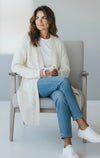 Solid Twisted Knit Cardigan - Ivory-150 Cardigans/Layers-NYW-Coastal Bloom Boutique, find the trendiest versions of the popular styles and looks Located in Indialantic, FL