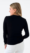 Timeless Ribbed Knit Top - Black-110 Long Sleeve Tops-Mono B-Coastal Bloom Boutique, find the trendiest versions of the popular styles and looks Located in Indialantic, FL