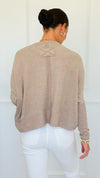 Brushed Melange Sweater - Ash Mocha-140 Sweaters-Zenana-Coastal Bloom Boutique, find the trendiest versions of the popular styles and looks Located in Indialantic, FL