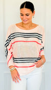 Iconic Striped Italian St Tropez Knit-140 Sweaters-SORPRESA-Coastal Bloom Boutique, find the trendiest versions of the popular styles and looks Located in Indialantic, FL