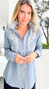 Whispers of Provence Blouse Top-130 Long Sleeve Tops-LA ROS-Coastal Bloom Boutique, find the trendiest versions of the popular styles and looks Located in Indialantic, FL