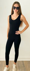 Ribbed High Waisted Leggings - Black-170 Bottoms-Elietian-Coastal Bloom Boutique, find the trendiest versions of the popular styles and looks Located in Indialantic, FL