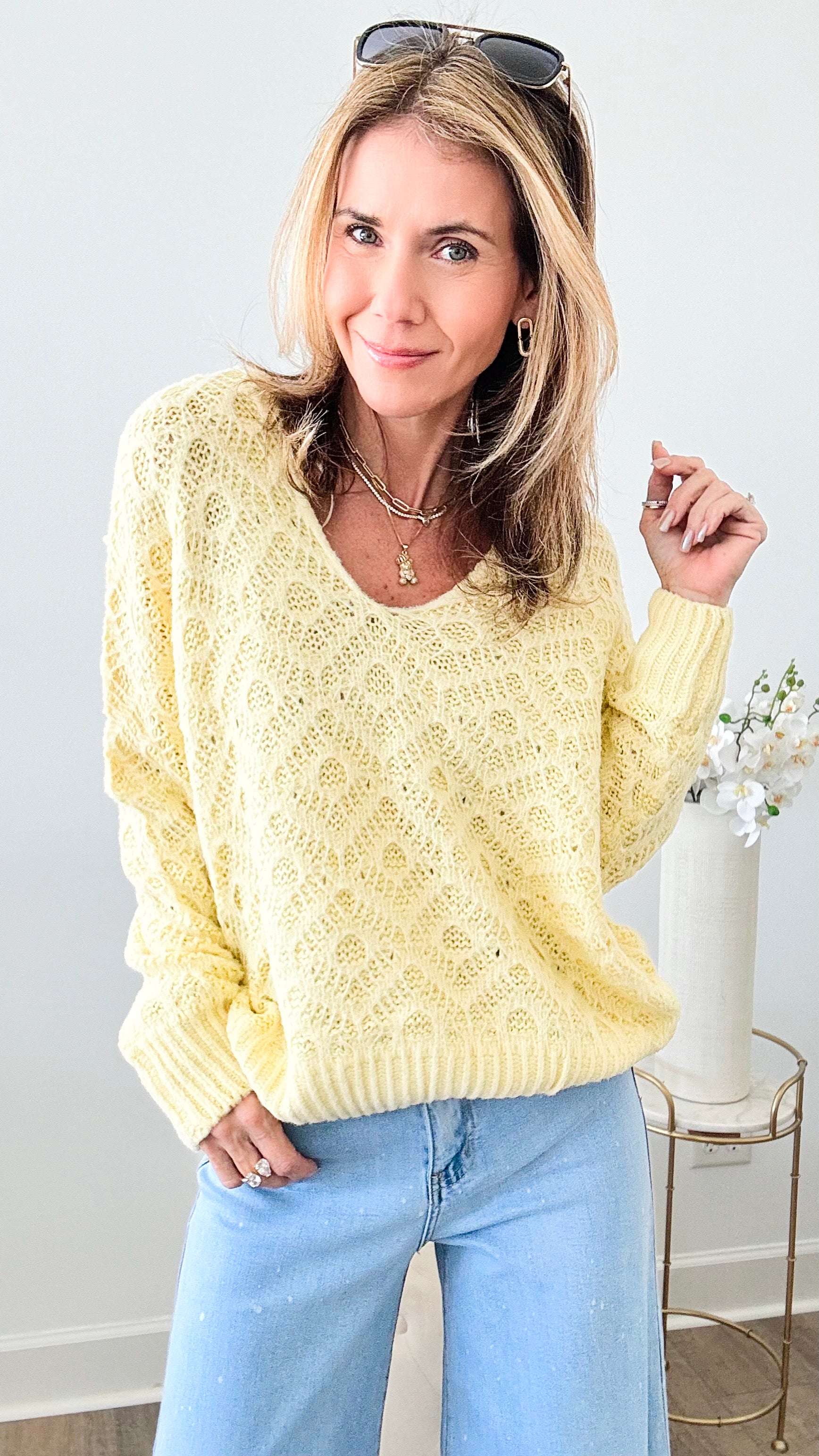 Simply Perfect V-Neck Sweater-140 Sweaters-HYFVE-Coastal Bloom Boutique, find the trendiest versions of the popular styles and looks Located in Indialantic, FL
