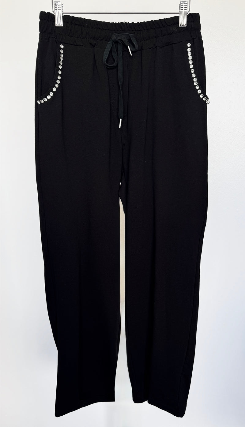 Radiance Pocket Relaxed Italian Pants-100 Pants-CRIS S.R.L.-Coastal Bloom Boutique, find the trendiest versions of the popular styles and looks Located in Indialantic, FL