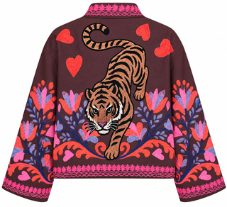 Wild Bloom Tiger Italian Jacket