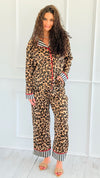 Spotted in Satin Print Pajama Set-210 Loungewear/Sets-Anniewear-Coastal Bloom Boutique, find the trendiest versions of the popular styles and looks Located in Indialantic, FL