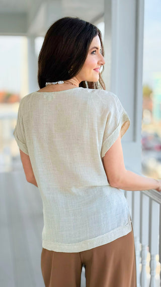 Soft Focus V-Neck Top