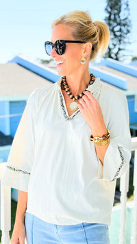 Fringe Statement Blouse