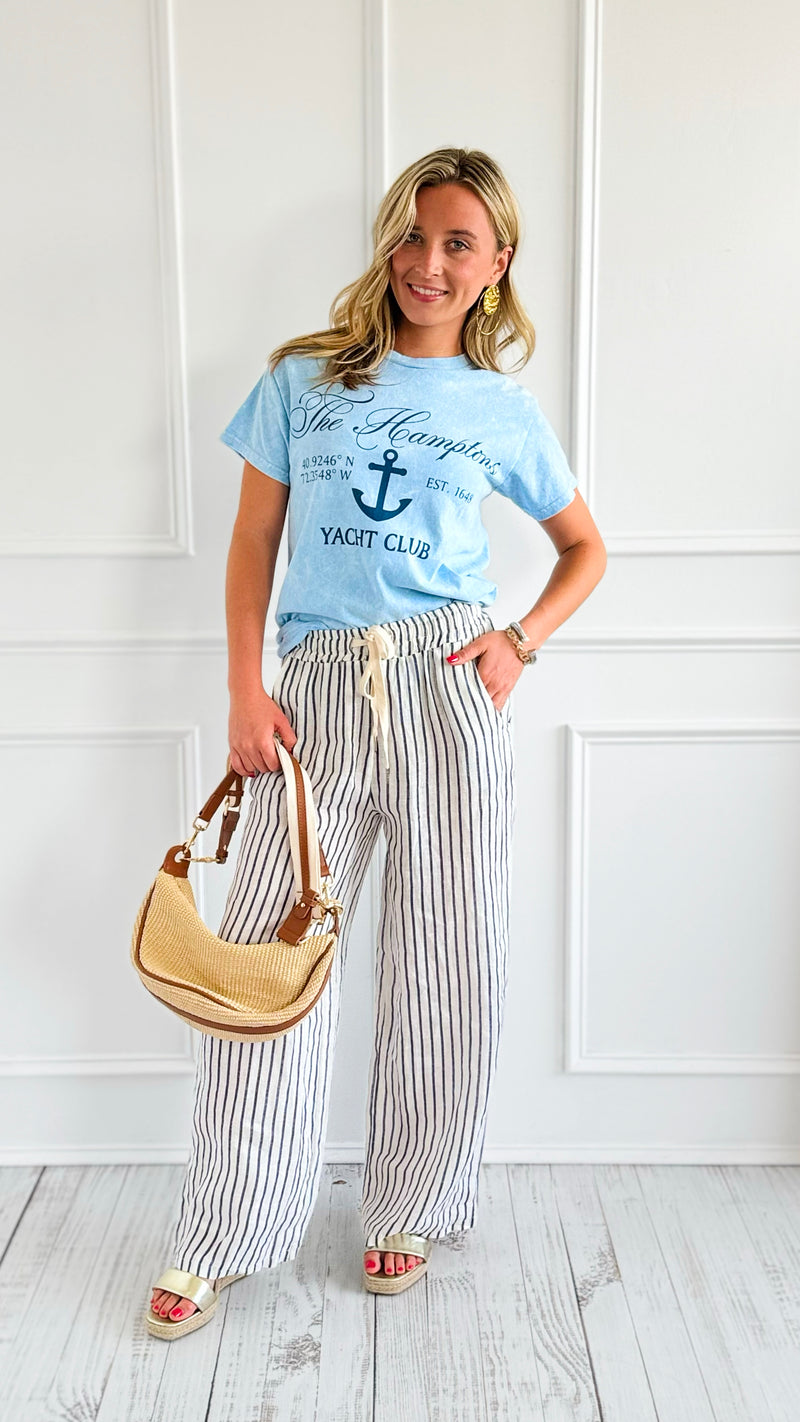 Seashore Stroll Stripe Pants-170 Bottoms-V6-Coastal Bloom Boutique, find the trendiest versions of the popular styles and looks Located in Indialantic, FL