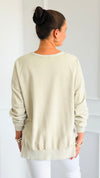 CB Custom - The Royal Hive Sweatshirt-130 Long Sleeve Tops-Blu Pepper / Holly-Coastal Bloom Boutique, find the trendiest versions of the popular styles and looks Located in Indialantic, FL