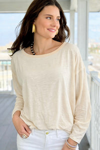 Sunday Brunch Asymmetric Woven Top