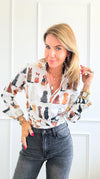 Treat Moment Long Sleeve Shirt-130 Long Sleeve Tops-Dizzy Lizzie-Coastal Bloom Boutique, find the trendiest versions of the popular styles and looks Located in Indialantic, FL