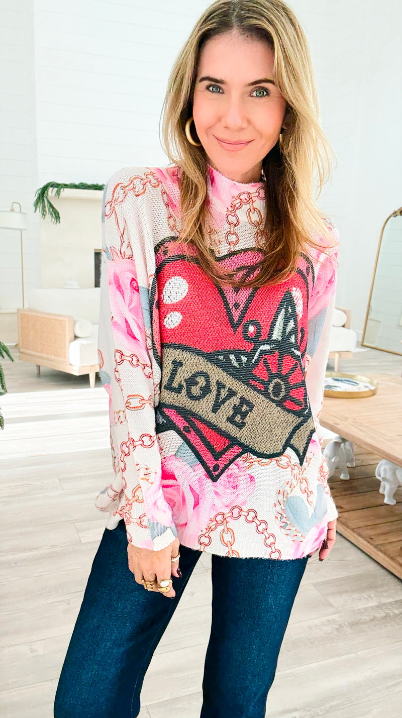 Endless Love Turtleneck Italian Knit Sweater-140 Sweaters-SORPRESA-Coastal Bloom Boutique, find the trendiest versions of the popular styles and looks Located in Indialantic, FL