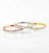 XS Thin Sterling Silver Eternity CZ Ring-230 Jewelry-NYC-Coastal Bloom Boutique, find the trendiest versions of the popular styles and looks Located in Indialantic, FL