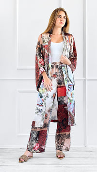 Bohemian Bliss Robe & Pants Set-210 Loungewear/Sets-Rousseau-Coastal Bloom Boutique, find the trendiest versions of the popular styles and looks Located in Indialantic, FL