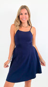 Moonlight Whisper Flare Dress-200 Dresses/Jumpsuits/Rompers-Blu Pepper-Coastal Bloom Boutique, find the trendiest versions of the popular styles and looks Located in Indialantic, FL