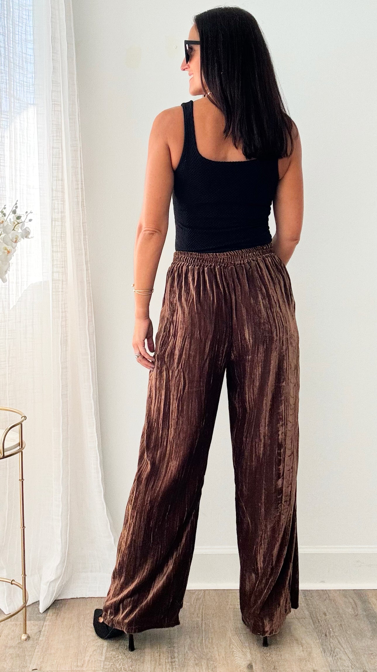 Reformation Mason Darted Wide Leg Trousers In Brown | ModeSens