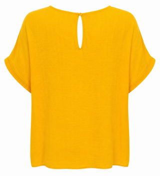 Quiet Confidence Blouse Top- Sunflower