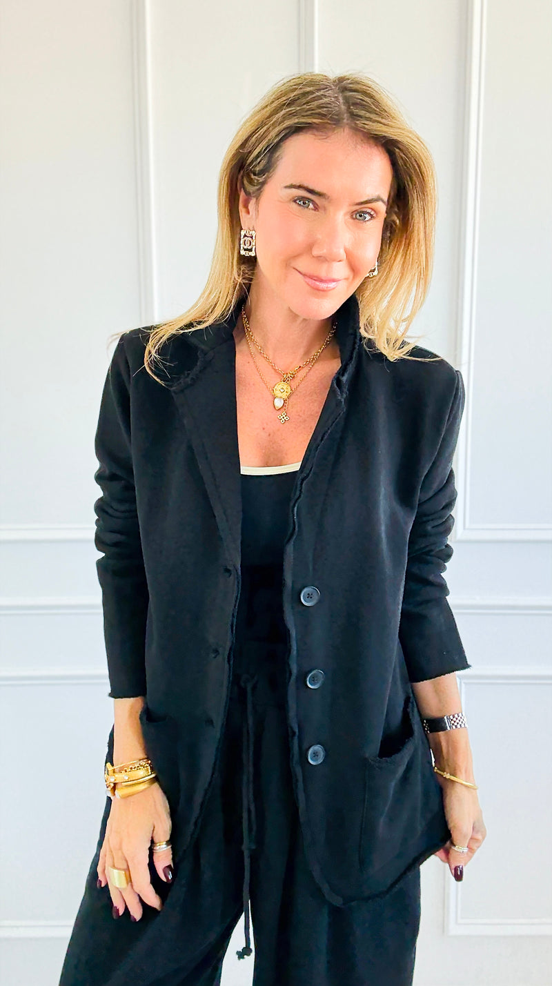 Eileen Knit Blazer-160 Jackets-Mono B-Coastal Bloom Boutique, find the trendiest versions of the popular styles and looks Located in Indialantic, FL