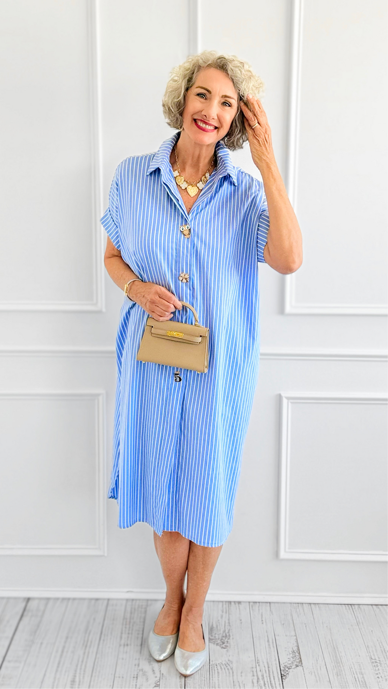 Whimsy Lane Italian Button Dress-200 Dresses/Jumpsuits/Rompers-TATTOO Z-Coastal Bloom Boutique, find the trendiest versions of the popular styles and looks Located in Indialantic, FL