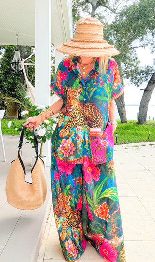 Tropical Jungle Ibiza Italian Pants