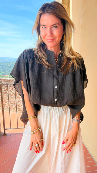 Sweet Simplicity Italian Top- Brown