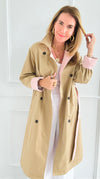 Paris Forecast Italian Long Coat-160 Jackets-KZ SENA-Coastal Bloom Boutique, find the trendiest versions of the popular styles and looks Located in Indialantic, FL