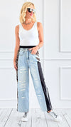 Wild Side Denim Pants-DAMAGED-170 Bottoms-litaga-Coastal Bloom Boutique, find the trendiest versions of the popular styles and looks Located in Indialantic, FL