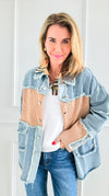 Runway Rebel Contrast Jacket-160 Jackets-litaga-Coastal Bloom Boutique, find the trendiest versions of the popular styles and looks Located in Indialantic, FL