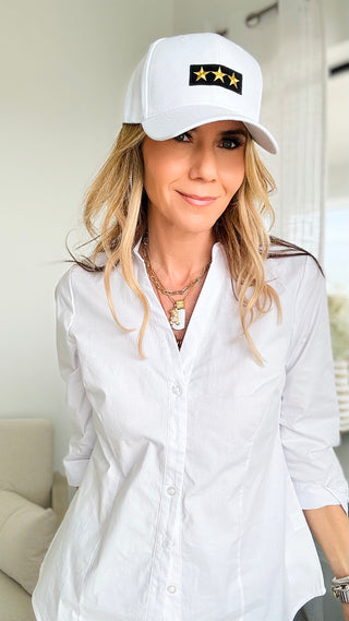 CB The General Star Baseball Cap-260 Other Accessories-Holly-Coastal Bloom Boutique, find the trendiest versions of the popular styles and looks Located in Indialantic, FL