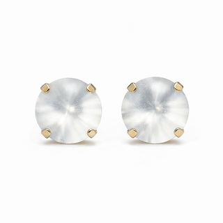 The Basics Earrings - Antique Gold White Matt - TOVA