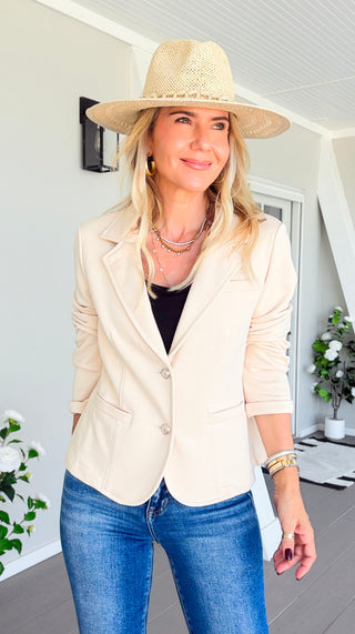 The Ini Italian Blazer - Cream