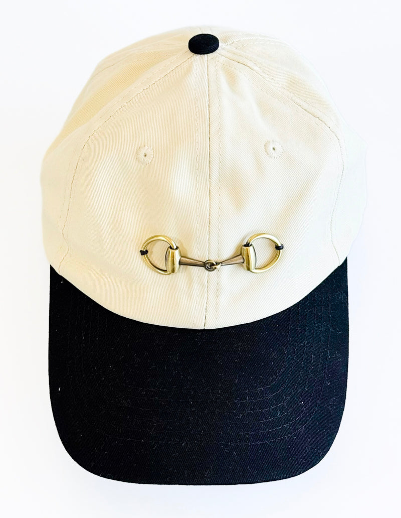 CB Exclusive Two Tone Horsebit Hat - Black-260 Other Accessories-ICCO ACCESSORIES / Holly-Coastal Bloom Boutique, find the trendiest versions of the popular styles and looks Located in Indialantic, FL