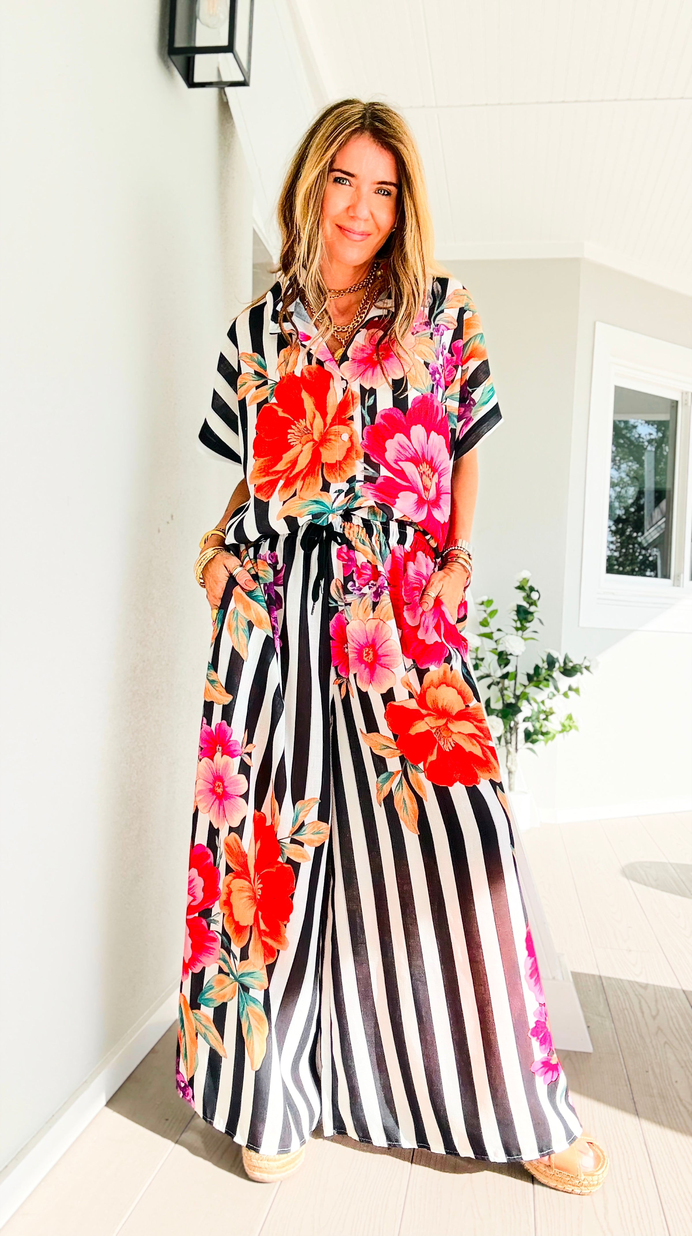 Midnight Bouquet Italian Pant