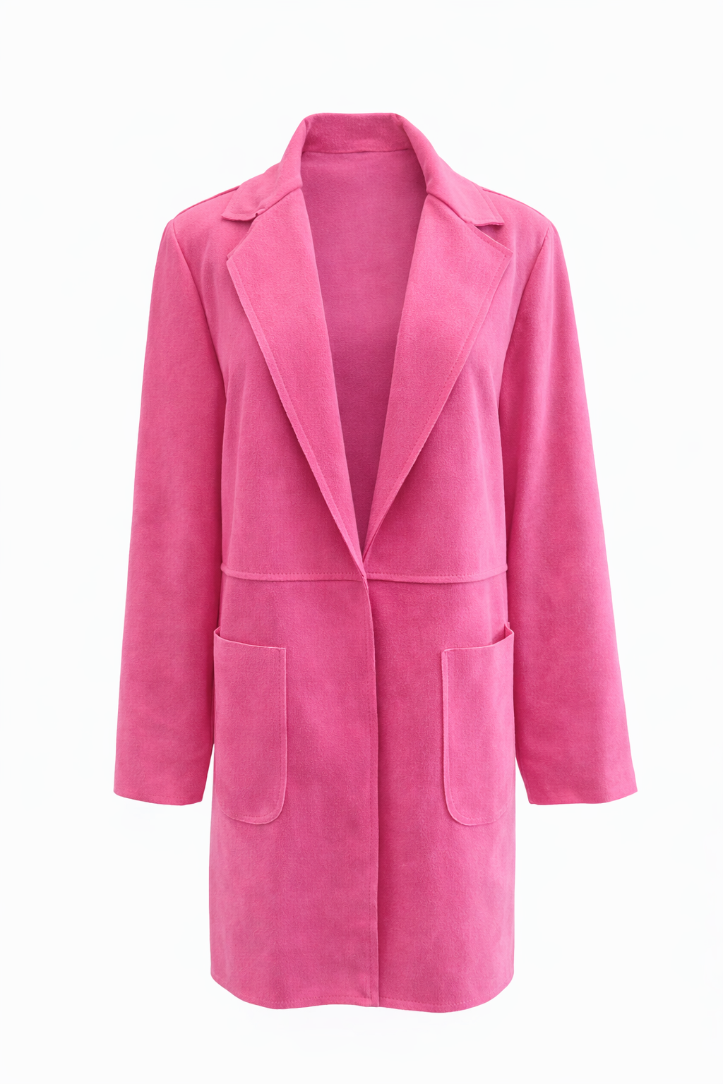 Instant Elevation Italian Long Coat - Pink