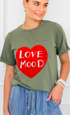 Love Mood Italian Graphic tee- Olive-110 short Sleeve Top-V SKY-Coastal Bloom Boutique, find the trendiest versions of the popular styles and looks Located in Indialantic, FL