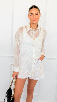 Dreamy Petals Embroidery Italian Set-210 Loungewear/Sets-SEÑORITA C-Coastal Bloom Boutique, find the trendiest versions of the popular styles and looks Located in Indialantic, FL