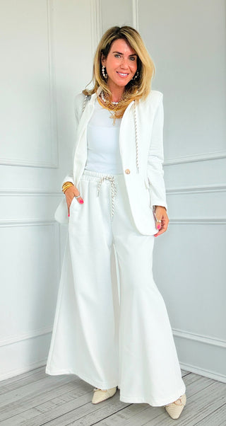 Caroline Italian Pant- White