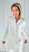 Timeless Charm Button Down Top - Ivory-130 Long sleeve top-Must Have-Coastal Bloom Boutique, find the trendiest versions of the popular styles and looks Located in Indialantic, FL