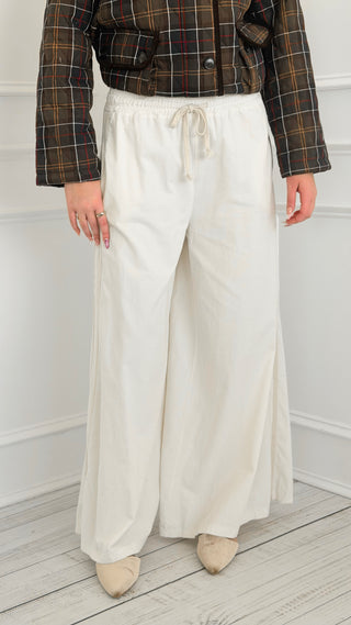 Autumn Ease Corduroy Italian Pant- Ivory