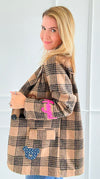 Palm Angels Plaid Italian Jacket-160 Jackets-TATTOO Z-Coastal Bloom Boutique, find the trendiest versions of the popular styles and looks Located in Indialantic, FL