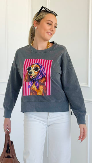 Scarf & Shades Italian Sweatshirt