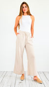 Weekend Relax Knit Pants-170 Bottoms-Jodifl-Coastal Bloom Boutique, find the trendiest versions of the popular styles and looks Located in Indialantic, FL