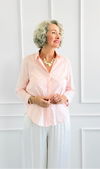 Under Pressure Italian Blouse- Light Pink-130 Long sleeve top-Italianissimo/ JOY & LOVE-Coastal Bloom Boutique, find the trendiest versions of the popular styles and looks Located in Indialantic, FL