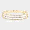 PRE ORDER-Triple Dazzle Cuff Bracelet-230 Jewelry-NYW-Coastal Bloom Boutique, find the trendiest versions of the popular styles and looks Located in Indialantic, FL