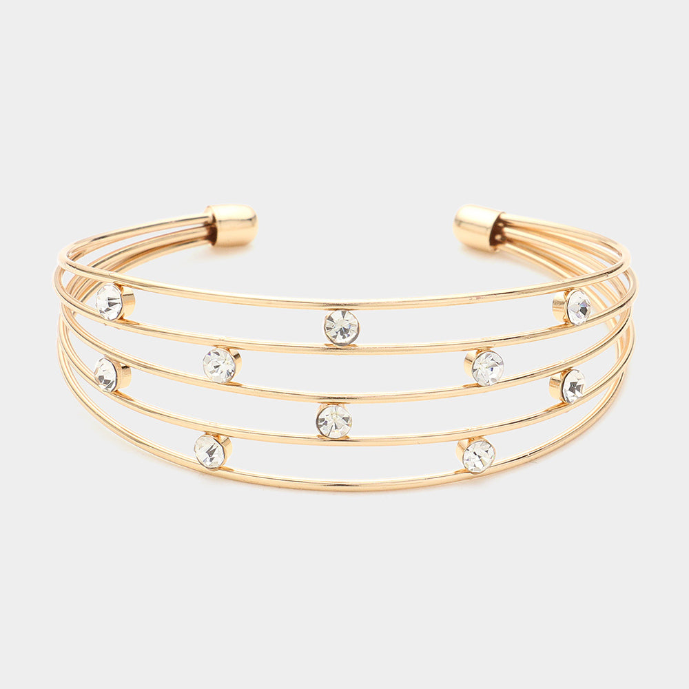 Starline Spark Cuff Bracelet-230 Jewelry-NYW-Coastal Bloom Boutique, find the trendiest versions of the popular styles and looks Located in Indialantic, FL