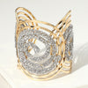 Swirl & Dazzle Cuff Bracelet-230 Jewelry-NYW-Coastal Bloom Boutique, find the trendiest versions of the popular styles and looks Located in Indialantic, FL
