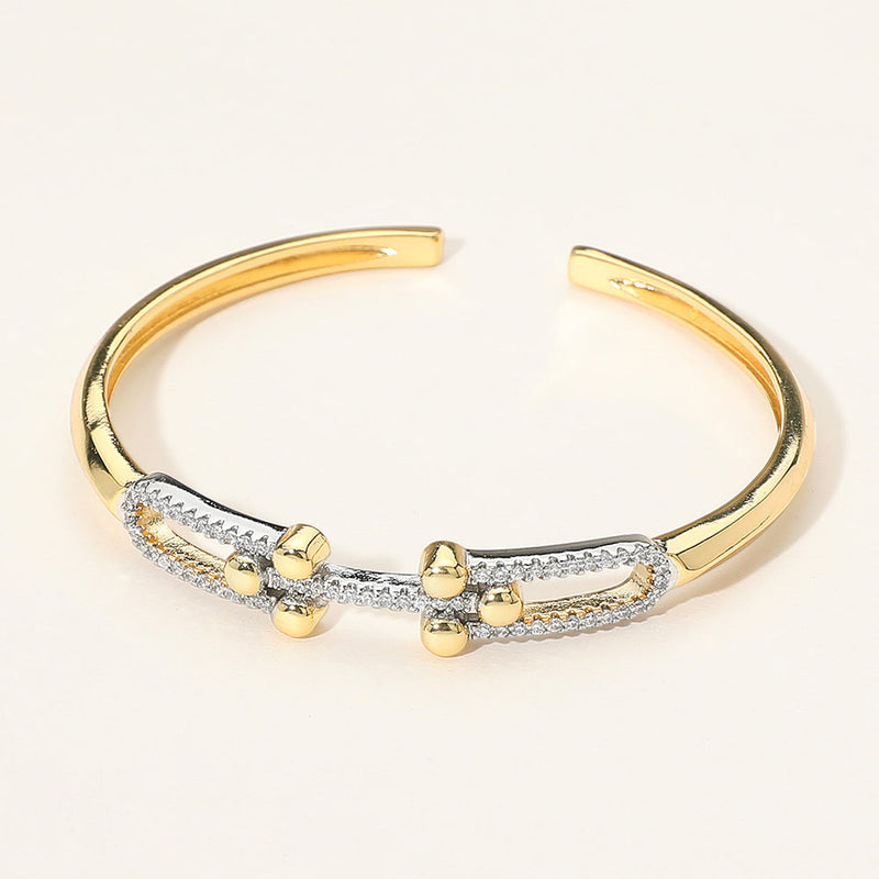 Modern Open Cuff Bracelet-230 Jewelry-NYW-Coastal Bloom Boutique, find the trendiest versions of the popular styles and looks Located in Indialantic, FL