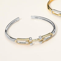 Modern Open Cuff Bracelet-230 Jewelry-NYW-Coastal Bloom Boutique, find the trendiest versions of the popular styles and looks Located in Indialantic, FL