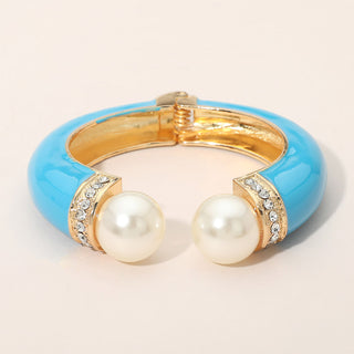 Pearl Cuff Bracelet - Turquoise